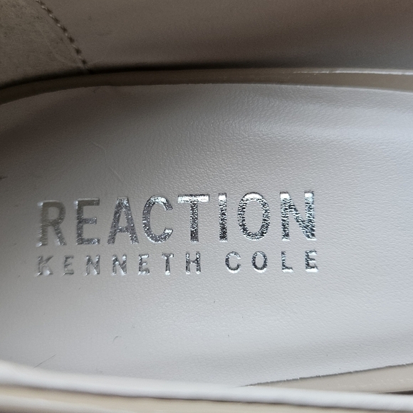 Reaction Kenneth Cole Women Size 8.5 Patent Faux Leather Nude Pumps Heels Shoes - Picture 5 of 6